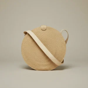 Grand sac rond en paille Lirone - Vue 1 - Sac Paille