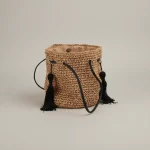 Sac bourse en paille Lunaris - Vue 1 - Sac Paille