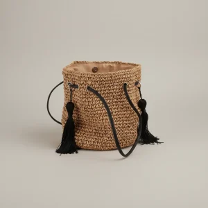Sac bourse en paille Lunaris - Vue 1 - Sac Paille