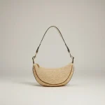 Sac demi-lune en paille Solstice - Vue 1 - Sac Paille