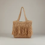 Sac franges raphia Isandro - Vue 1 - Sac Paille