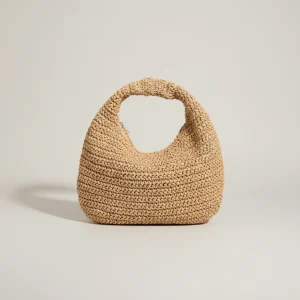 Sac hobo tressé en paille Veldor - Vue 1 - Sac Paille