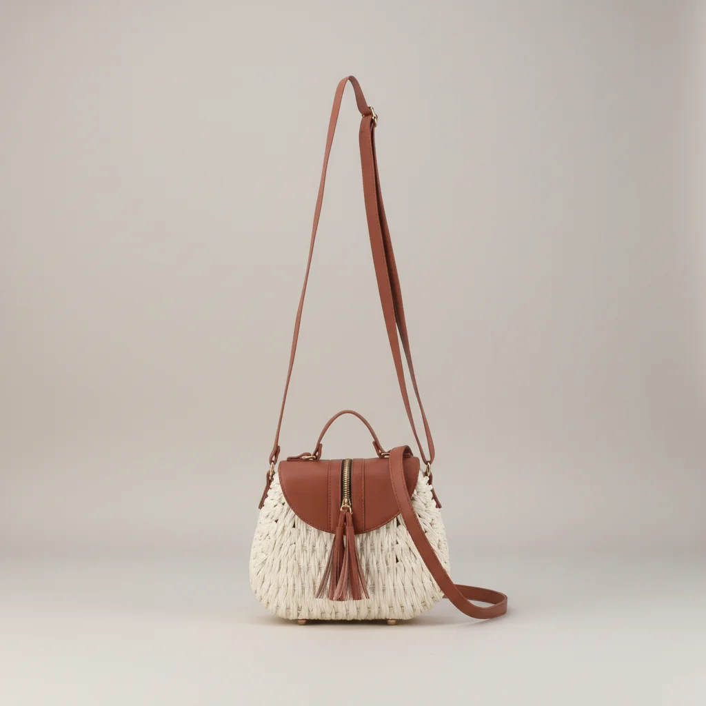 Sac paille besace bandoulière ajustable - Vue 10 - Sac Paille