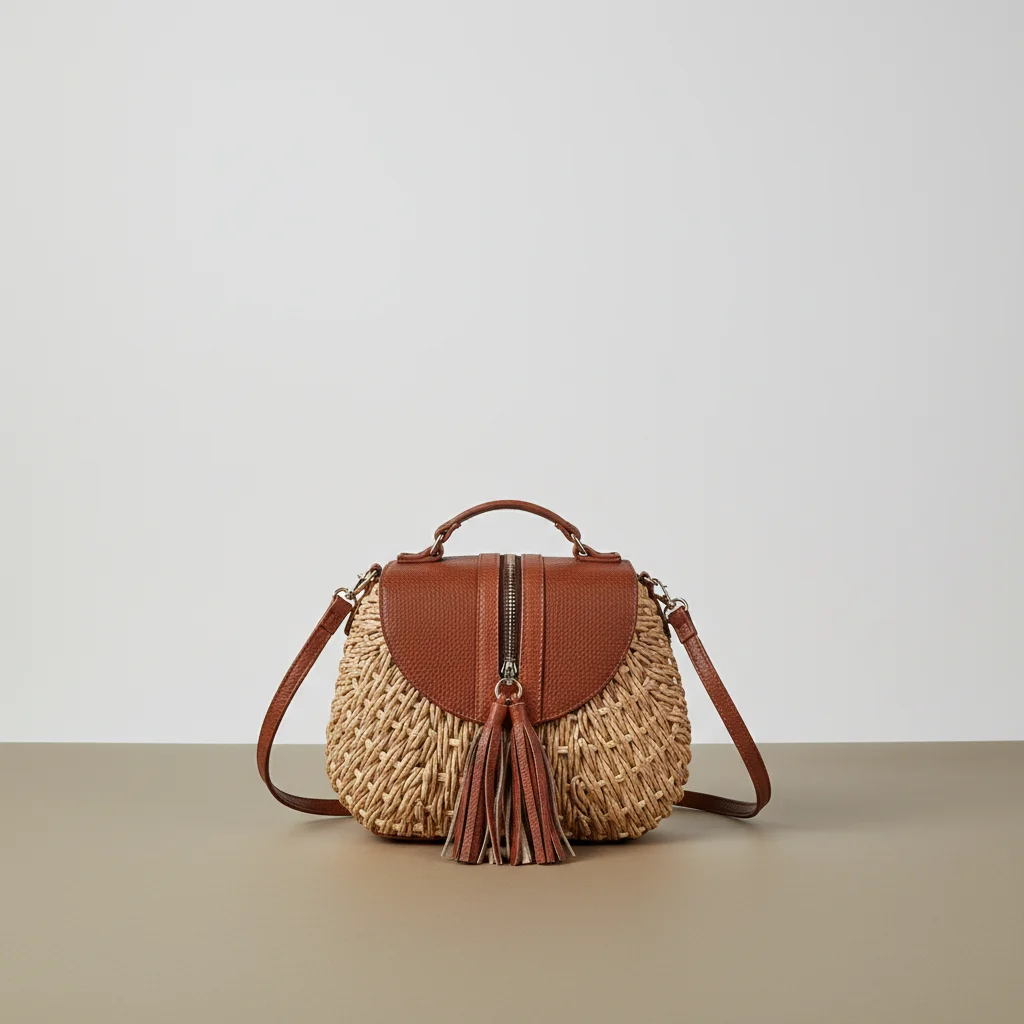 Sac paille besace bandoulière ajustable - Vue 6 - Sac Paille