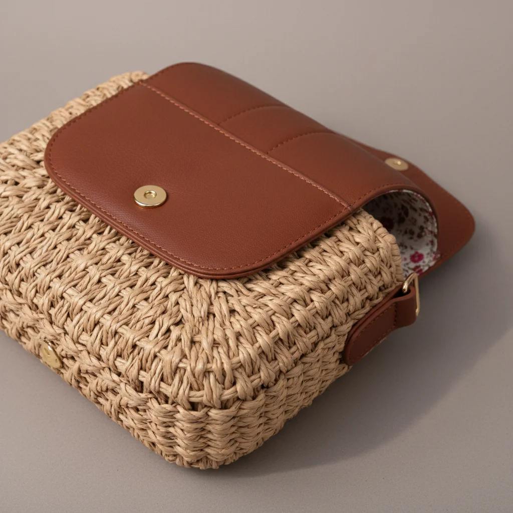 Sac paille besace bandoulière ajustable - Vue 7 - Sac Paille