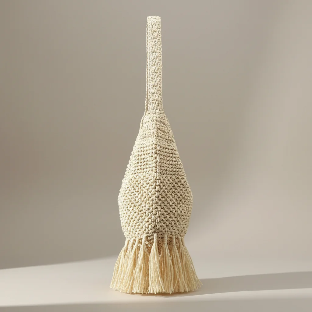 Sac paille bohème avec longues franges - Vue 2 - Sac Paille