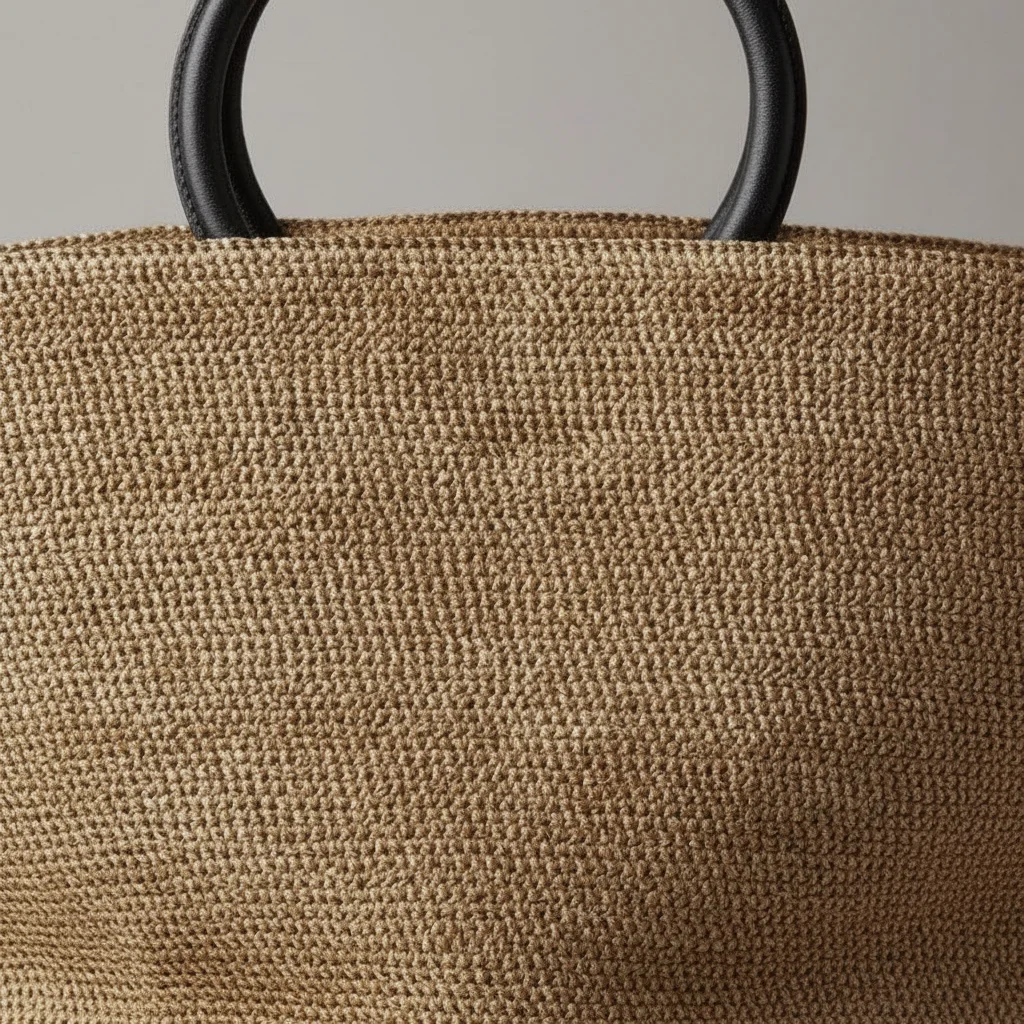 Sac paille cabas anses rondes élégantes - Vue 4 - Sac Paille