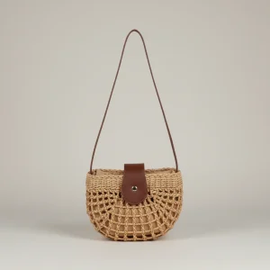 Sac paille demi-lune Darel - Vue 1 - Sac Paille