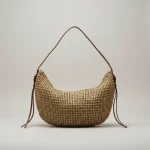 Sac paille hobo tressé anse polyuréthane - Vue 1 - Sac Paille