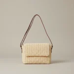 Sac paille rectangulaire bandoulière ajustable - Vue 1 - Sac Paille
