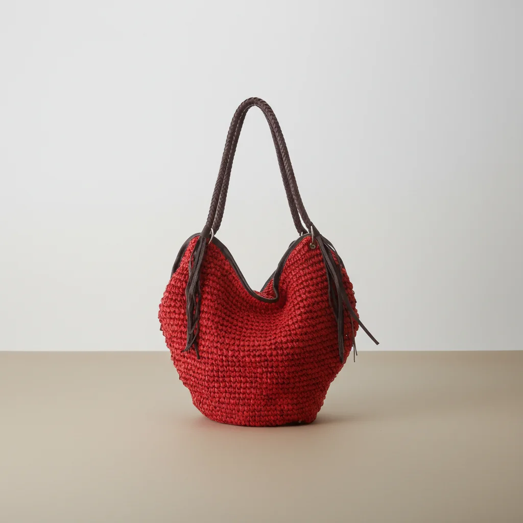Sac paille souple zippé avec poche - Vue 9 - Sac Paille